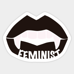 Vampire feminist. Sticker